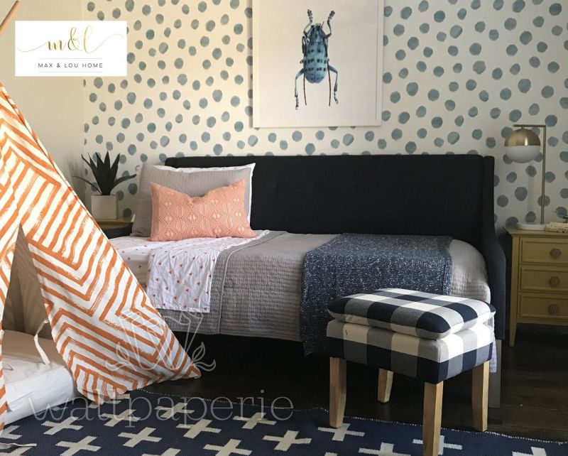 Watercolor Dots | Blue