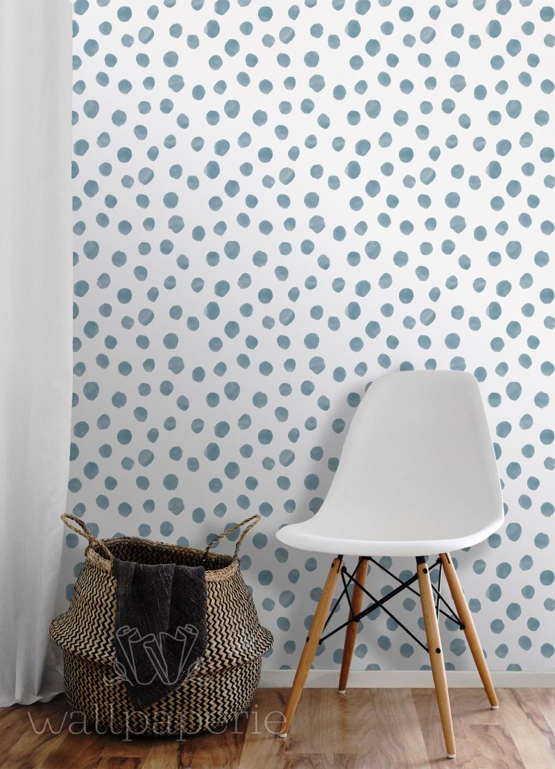 Watercolor Dots | Blue