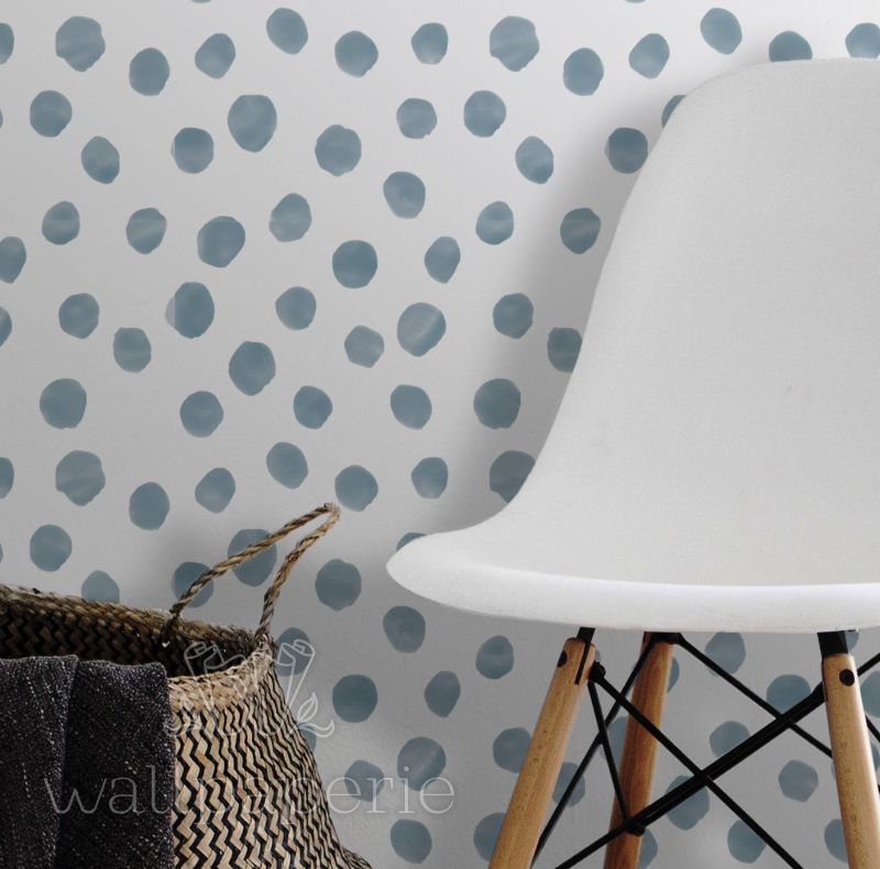 Watercolor Dots | Blue