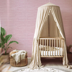 Faux Grasscloth | Pink