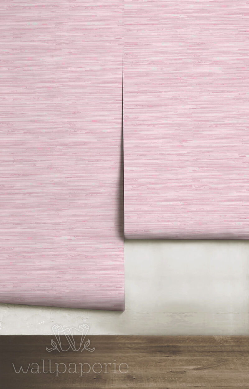 Faux Grasscloth | Pink