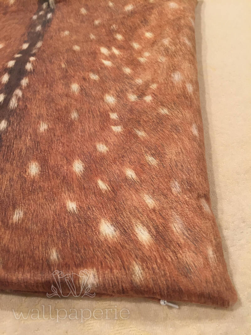 Luxe Axis Faux Deer Hide Pillow Cover