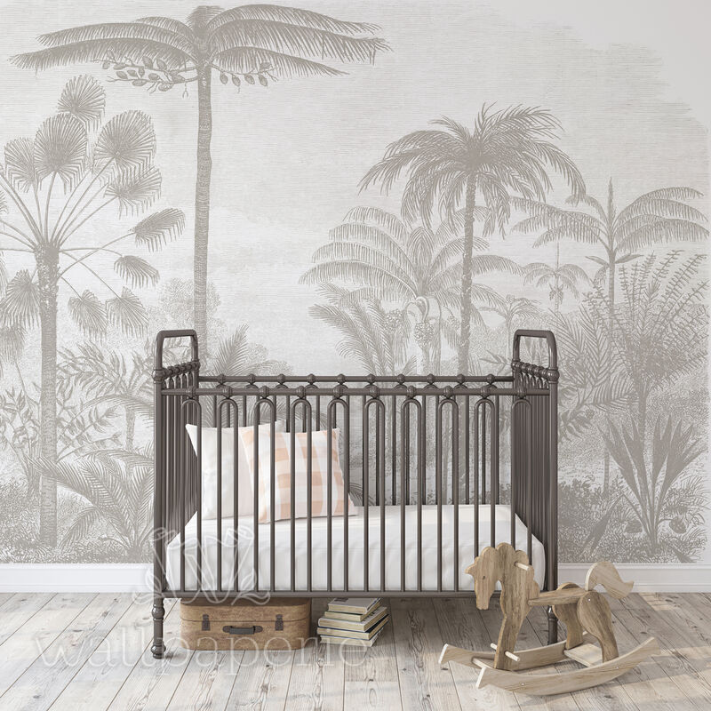 Tropicale Etched Mural Greige
