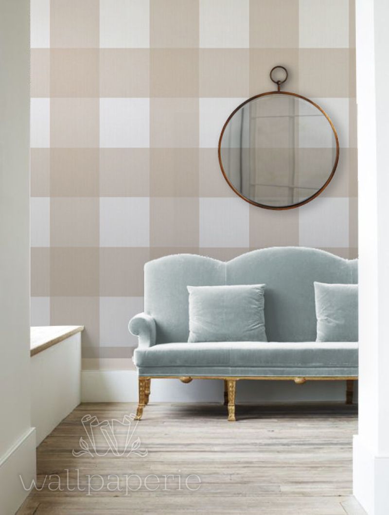 Large Buffalo Check | Bisque