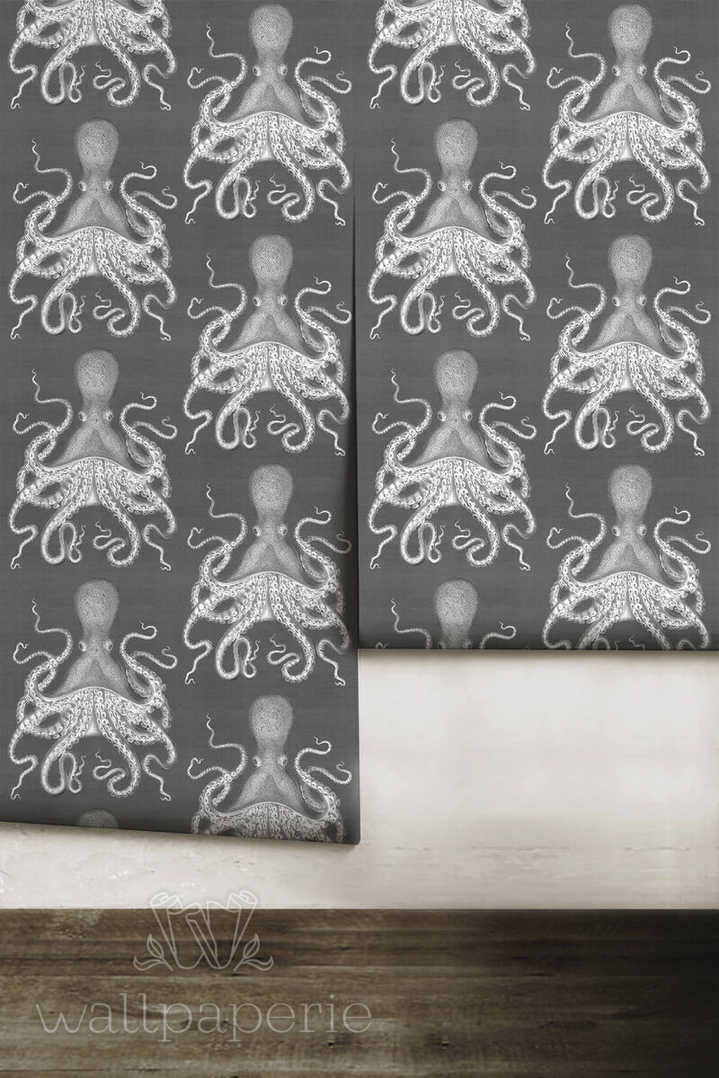 Octopus Charcoal on Smoke