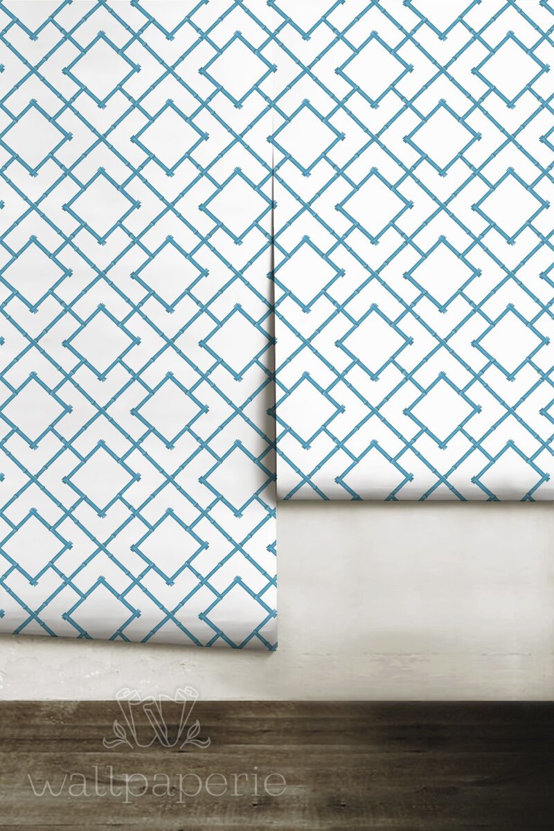 Bamboo Trellis | Jacaranda Blue