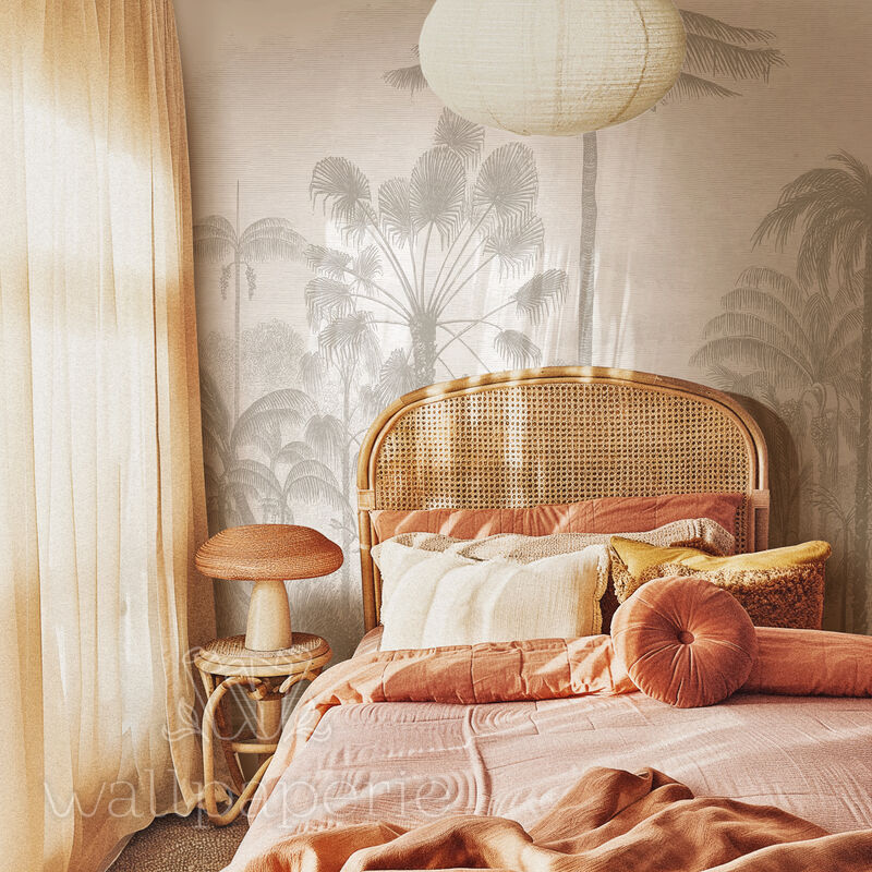 Tropicale Etched Mural Greige
