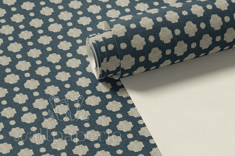 Cottage Burlap | Navy
