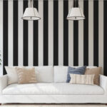 Canopy Black and White Stripes