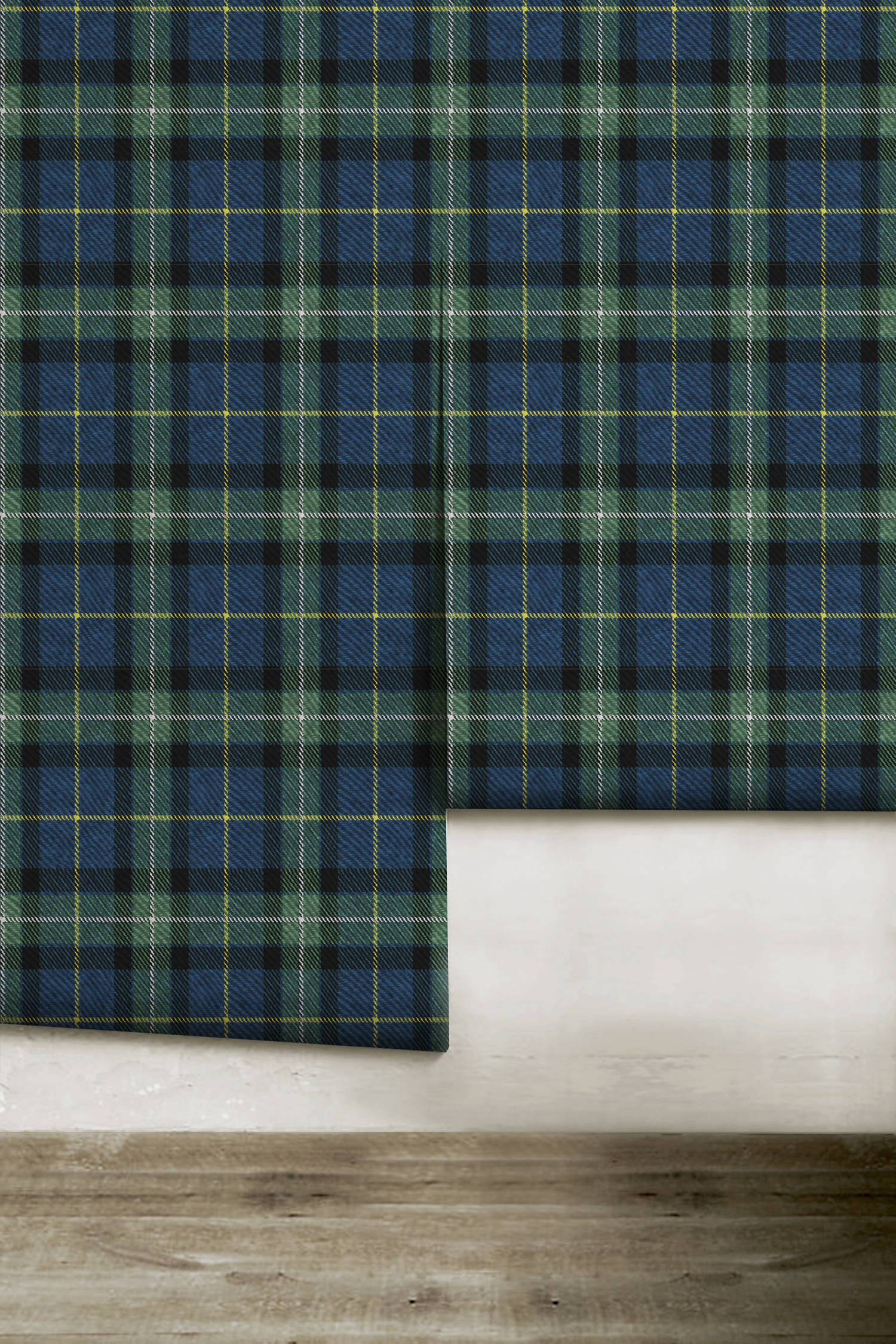 Cameron Modern Tartan Crest Black Garden Flag - Gold Thistle Style main image 1